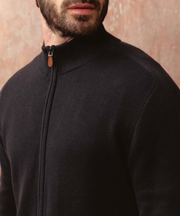 Buzo De Punto Con Cremallera Para Hombre