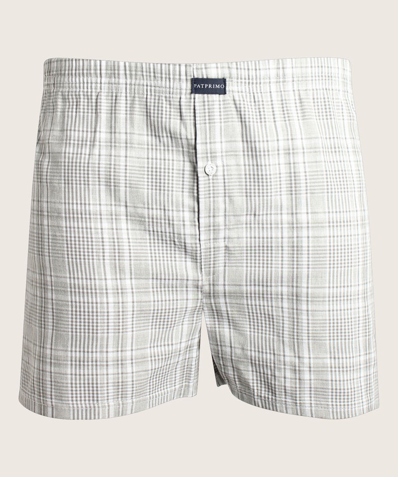 Boxer Pack X3 Pantaloncillo Tejido Plano Amplio Algod&oacute;n Prete&ntilde;ido, Cuadro-Rayas Y Estampado