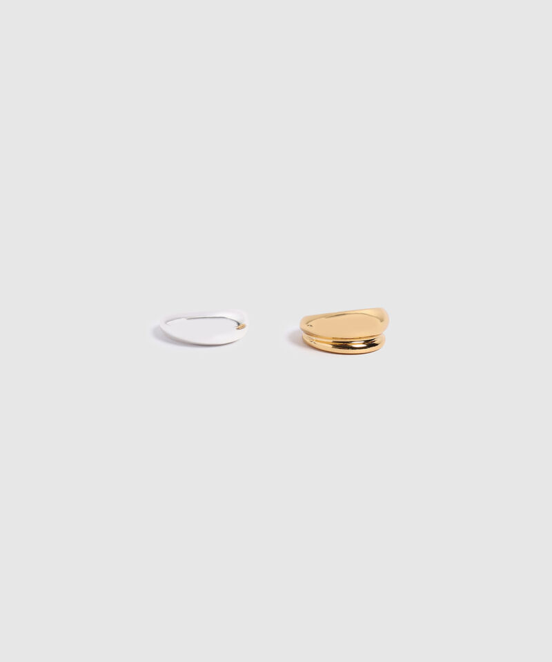 Set de Anillos Gruesos tipo Sello Para Mujer