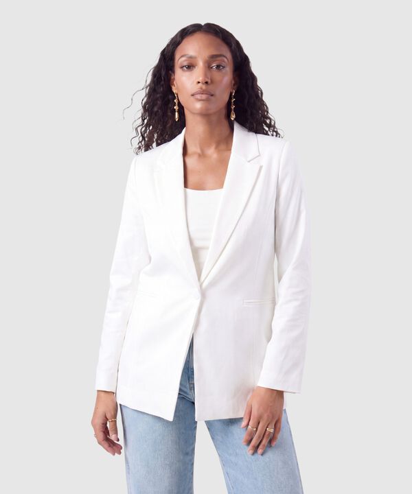 Blazer Para Mujer Con Ajuste De Bot&oacute;n image number null