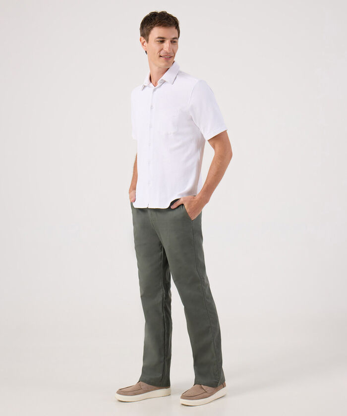 Camisa Texturizada Con Bolsillo