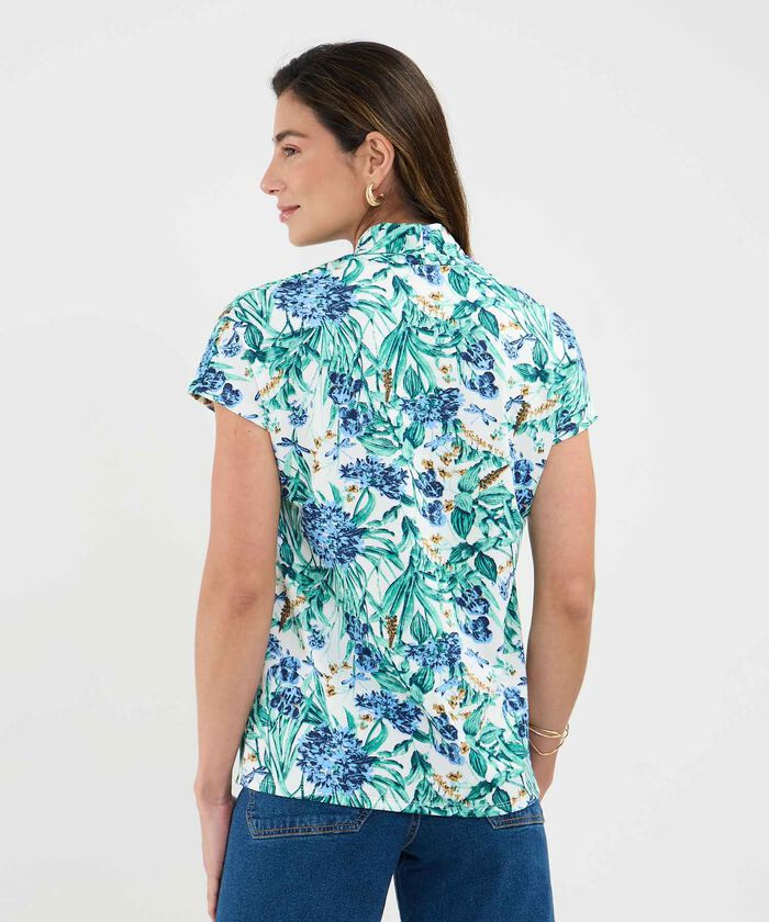 Camiseta Estampada Cuello en V