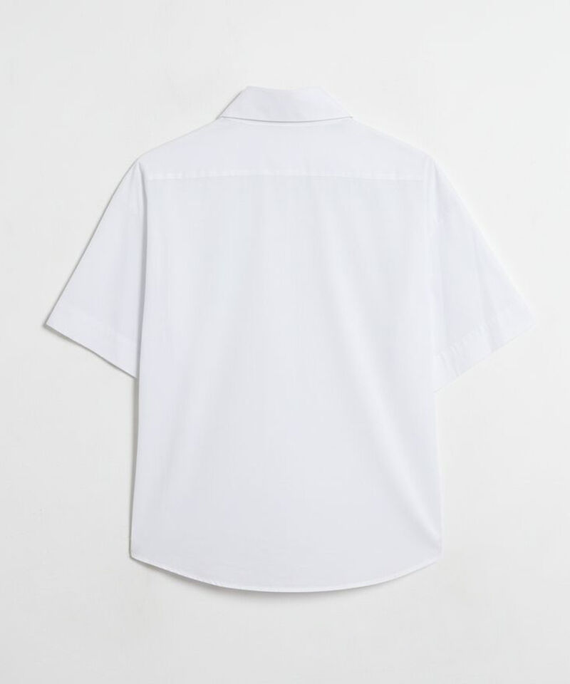 Camisa Mujer Manga Corta Cuello Con Pedrer&iacute;a