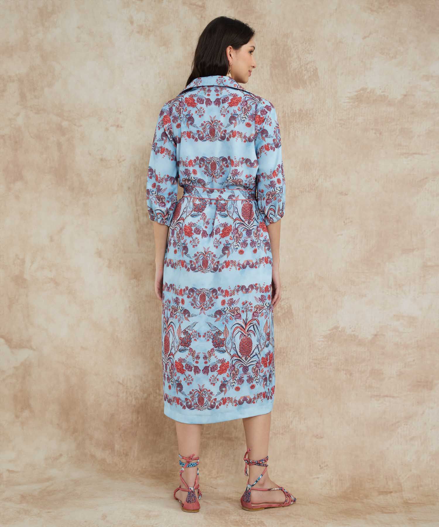 Vestido Camisero Estampado Beatriz Camacho