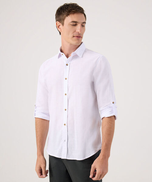 Camisa Manga Larga Con Charretera image number null