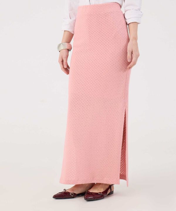 Falda Texturizada Con Abertura image number null