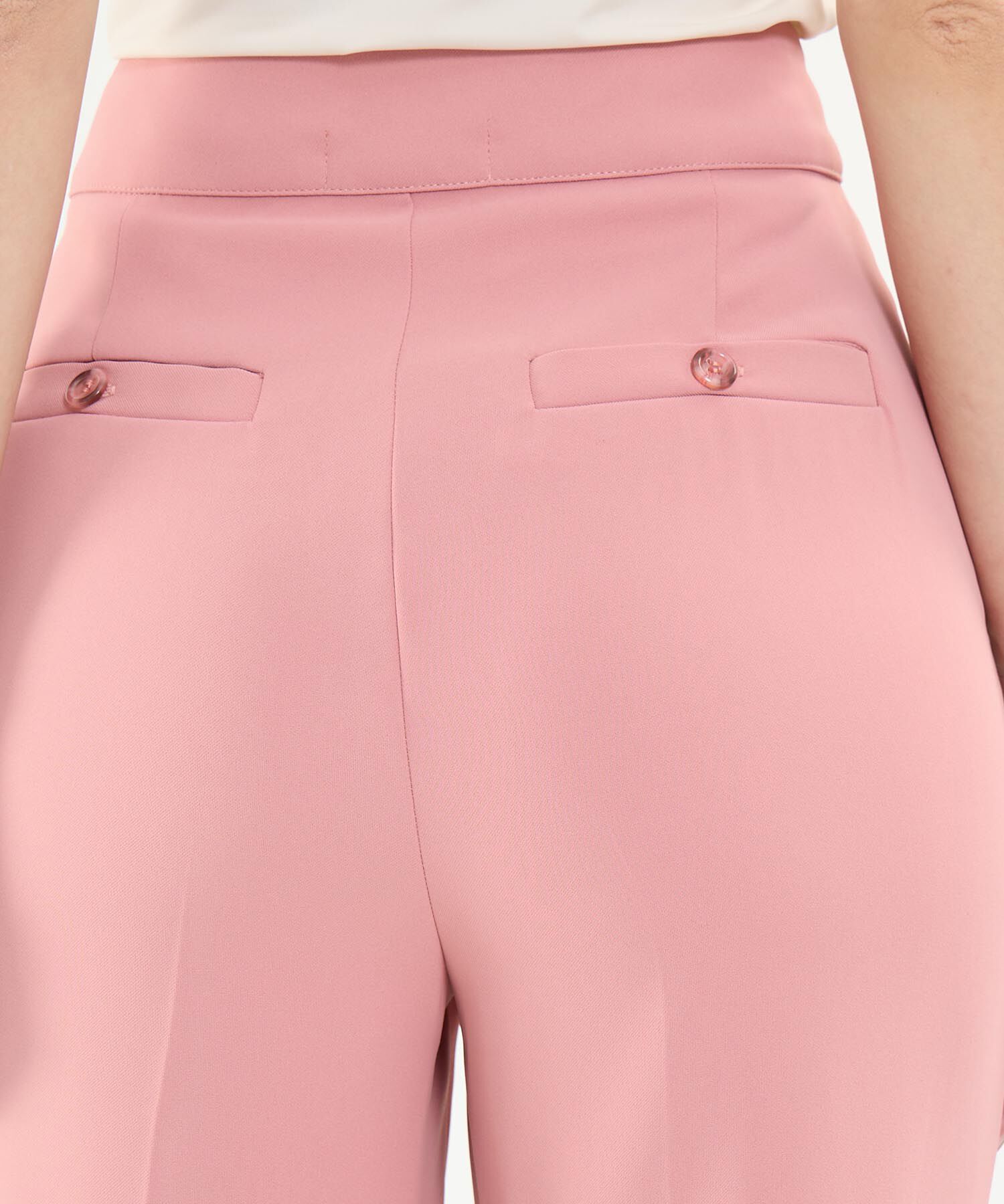 Pantalón Casual con Doblez