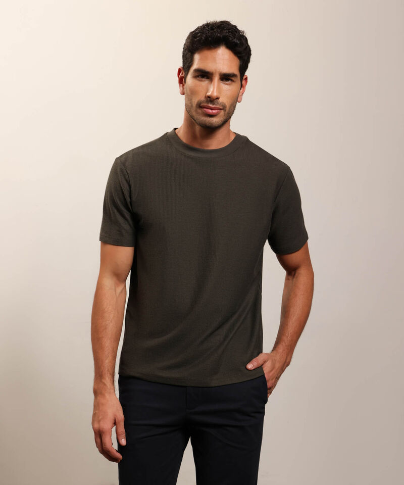 Camiseta Regular Para Hombre