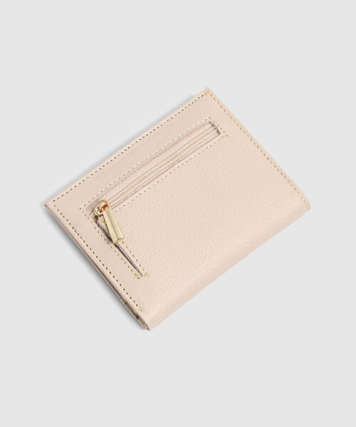 Billetera Unicolor Con Boton 