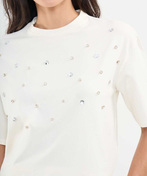 Camiseta con Pedrería  image number null