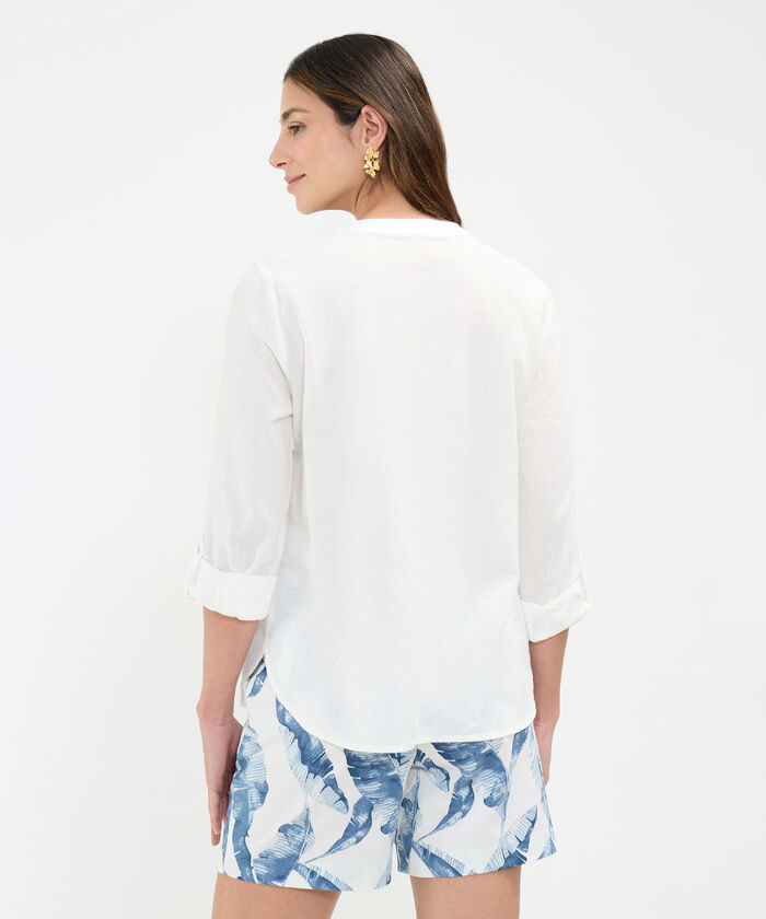 Blusa en Efecto Lino