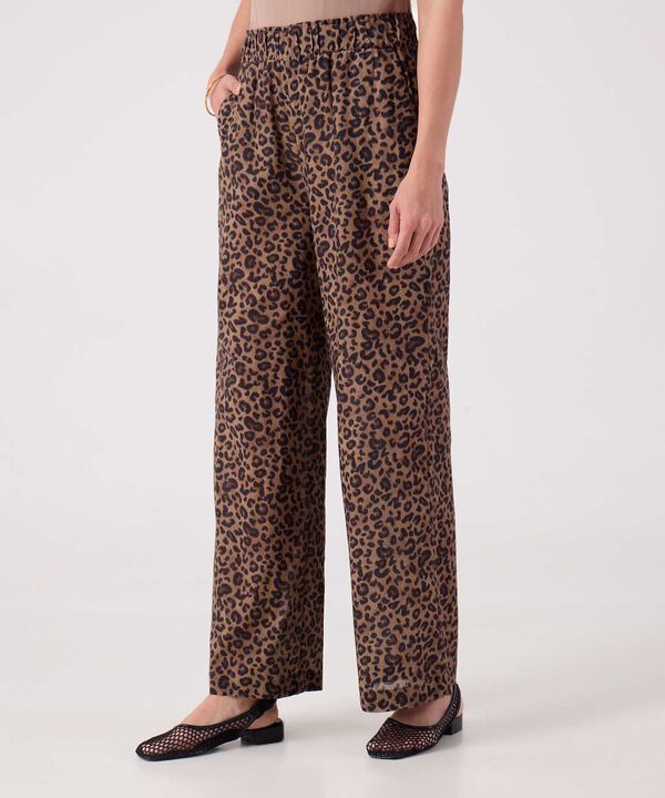 Pantalon Estampado Fluido  image number null