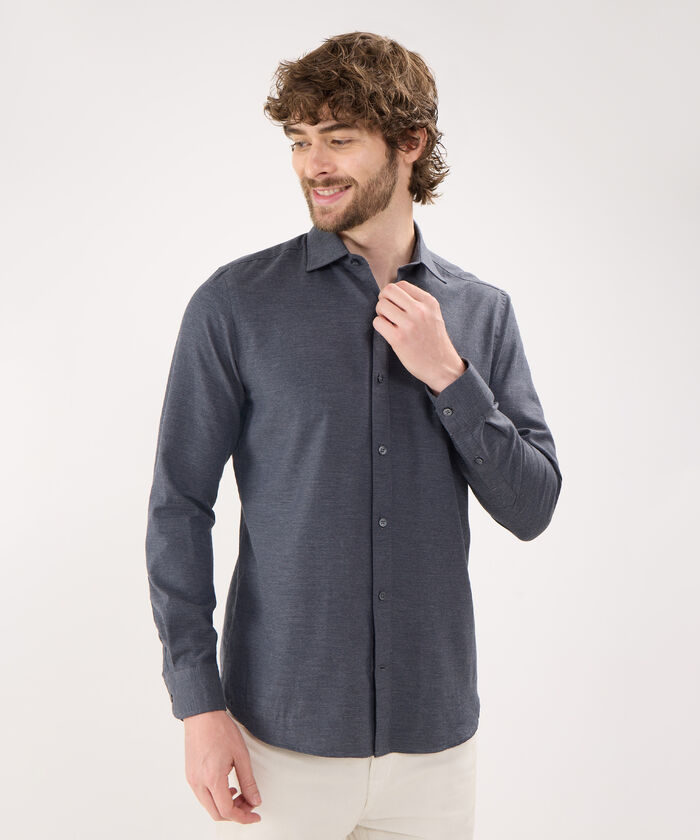 Camisa Manga Larga en Efecto Rústico