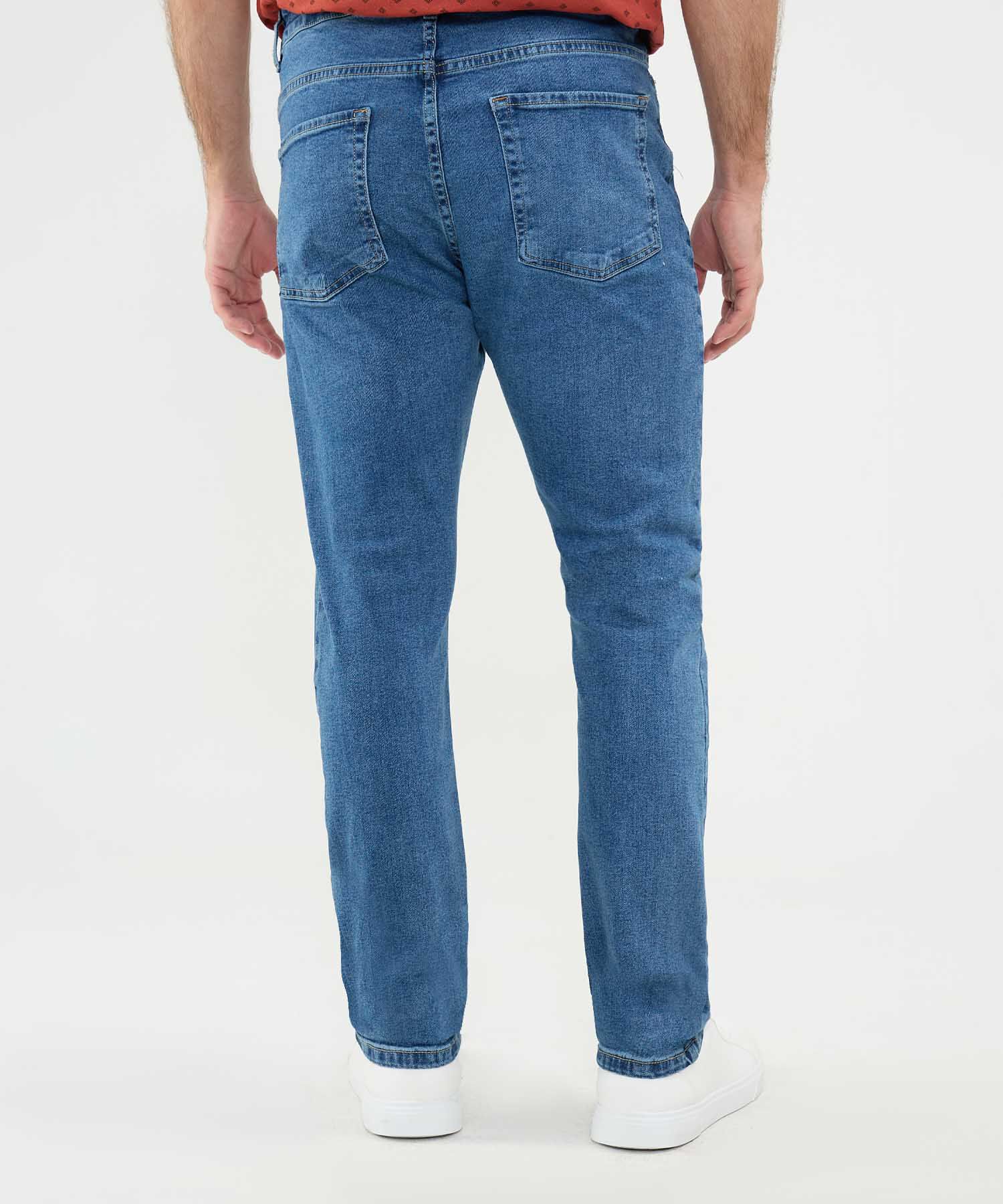 Jeans Slim Tono Medio
