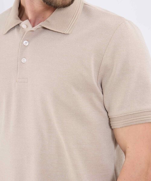 Polo Unicolor Con Detalle En Manga image number null