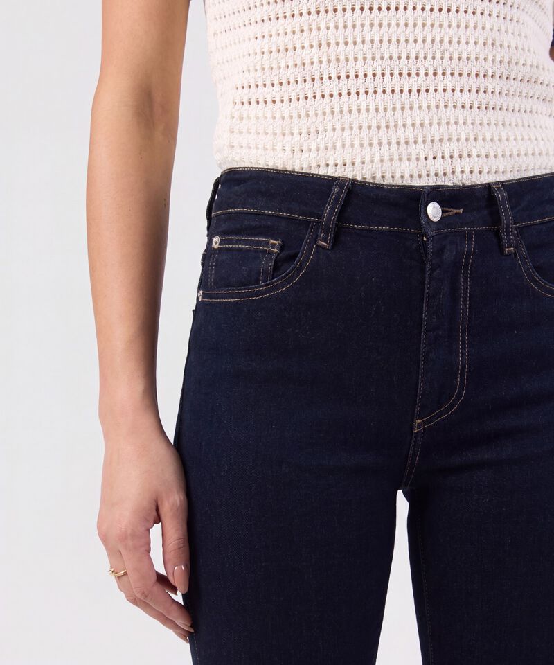 Jean Bota Recta Tiro Alto Para Mujer