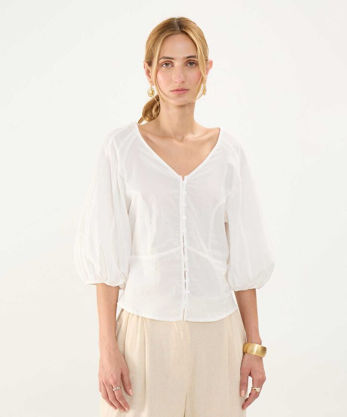 Blusa Escote en V