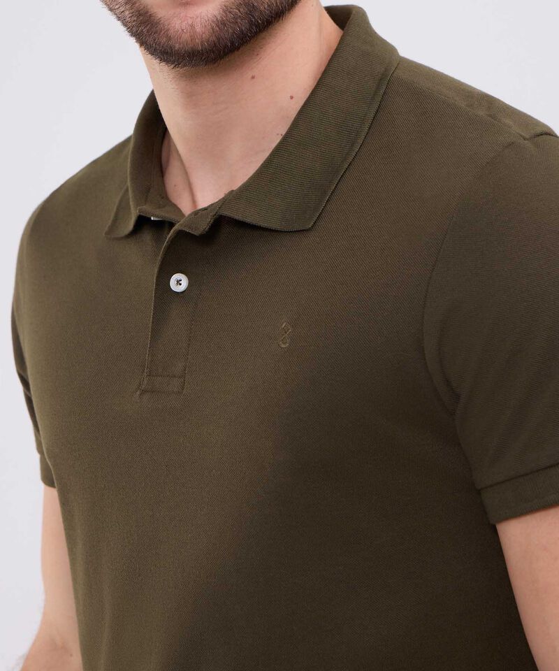 Polo Unicolor Para Hombre