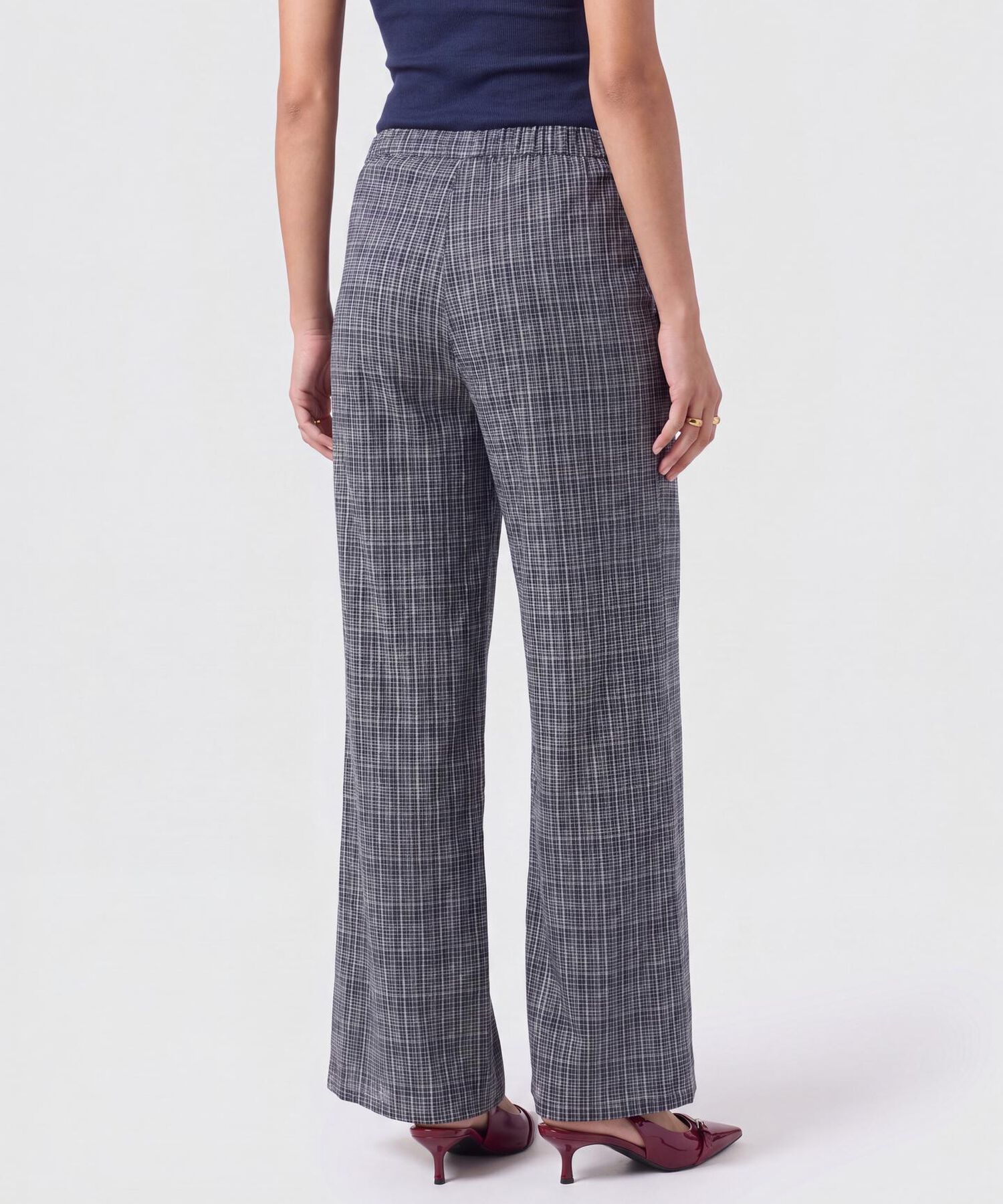 Pantal&oacute;n De Bota Ancha Con Cord&oacute;n Para Mujer
