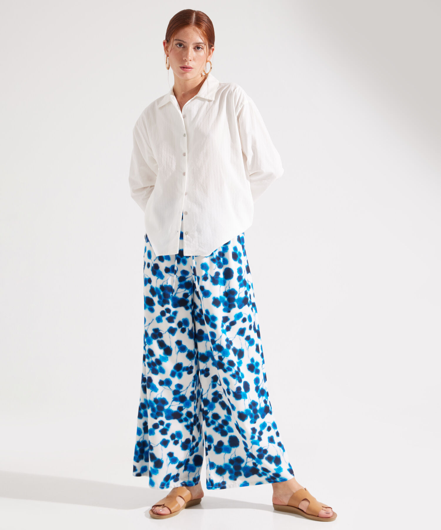 Pantalón Culotte Con Estampado