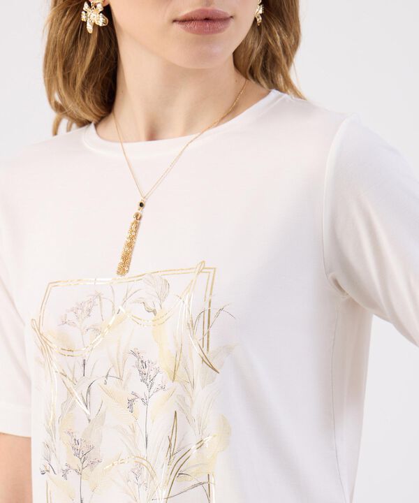 Camiseta Para Mujer Estampado Bot&aacute;nico