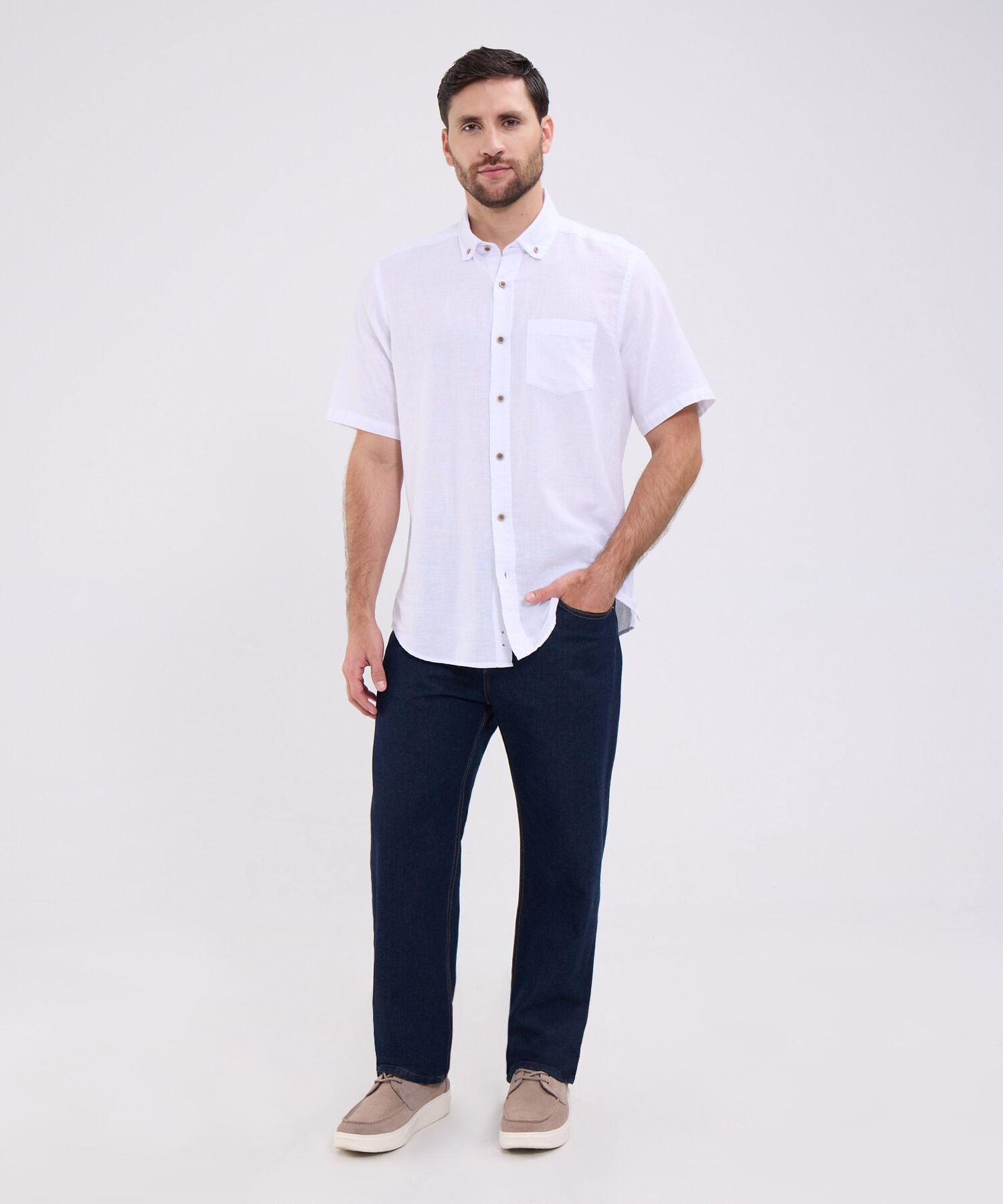 Camisa manga corta para hombre