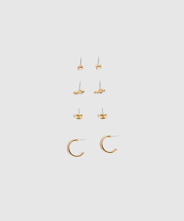 Aretes Set X 4 Para Mujer image number null