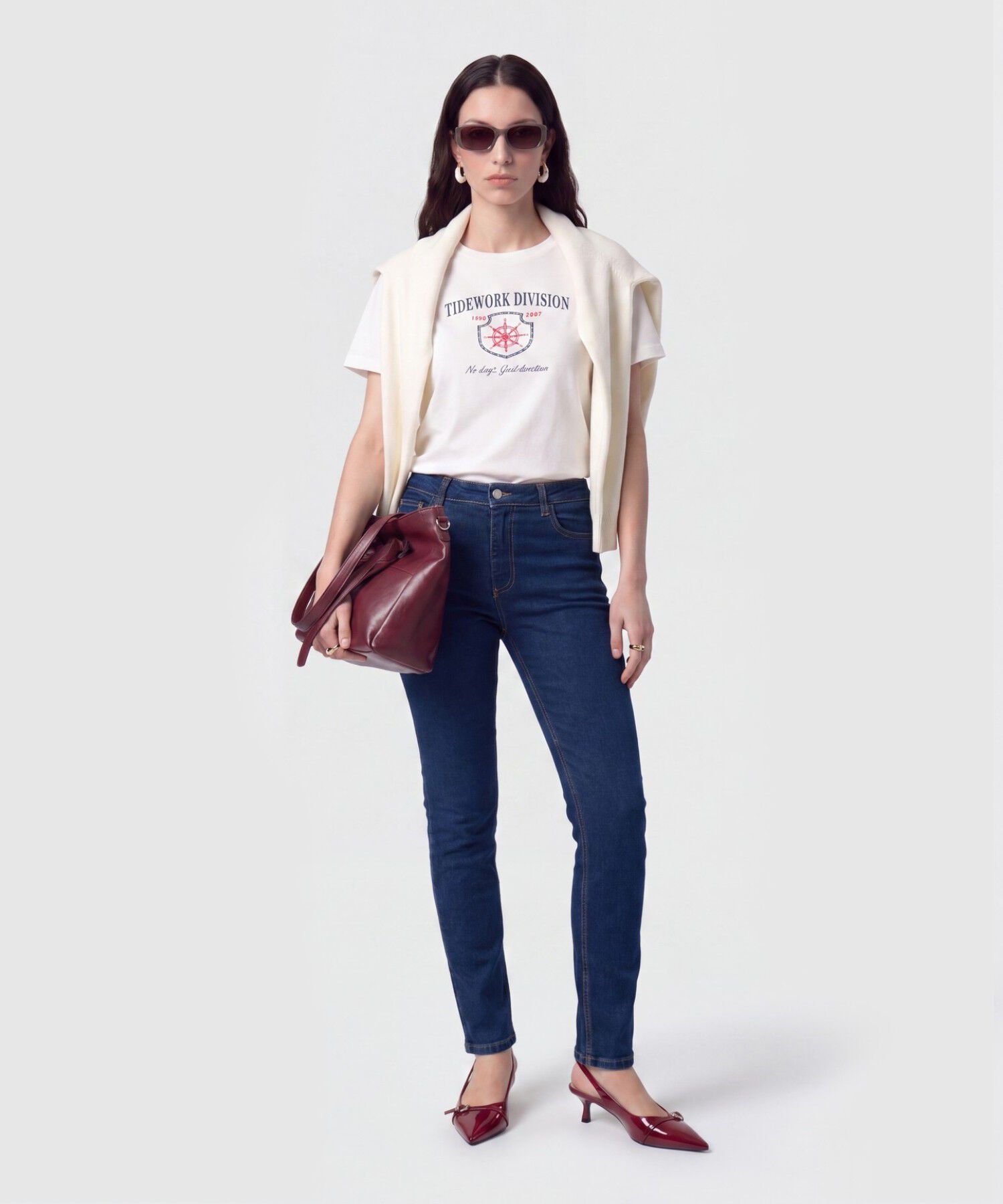 Jeans Skinny de Tiro Alto para Mujer
