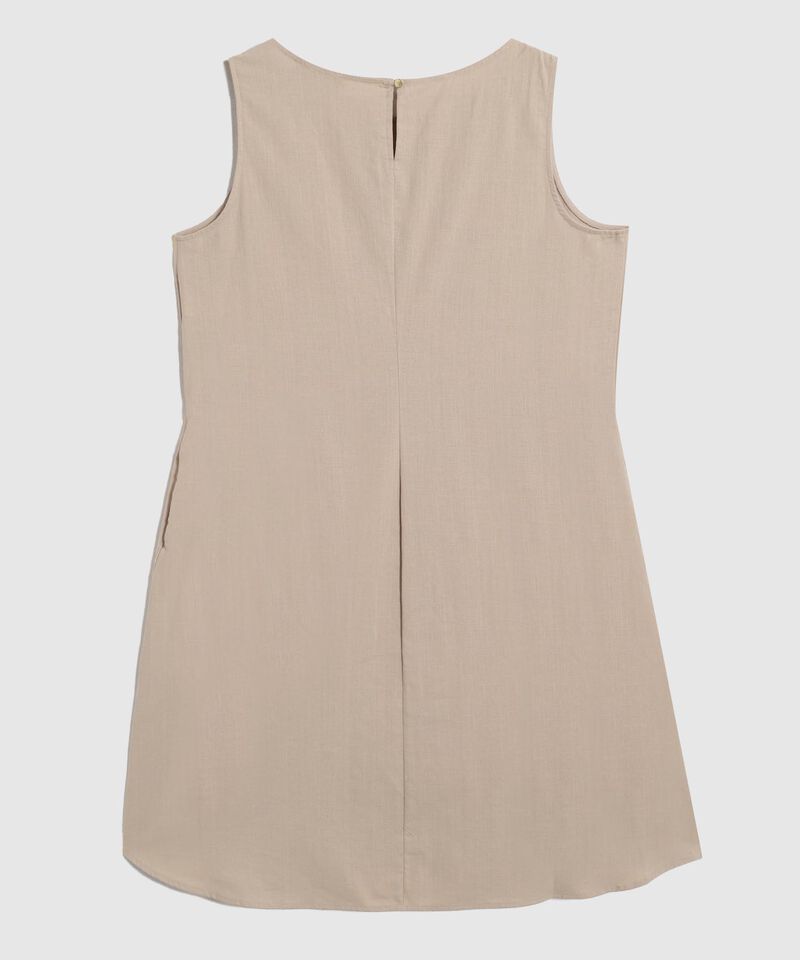 Vestido Corto Unicolor Manga Sisa 