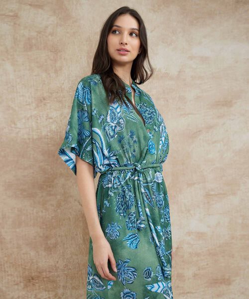 Vestido Cuello Neru Con Cinturon Circular Forrado  image number null