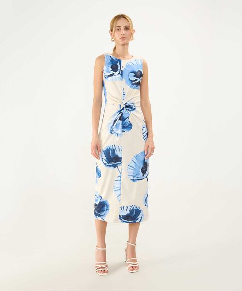 Vestido Estampado con Anudado image number null