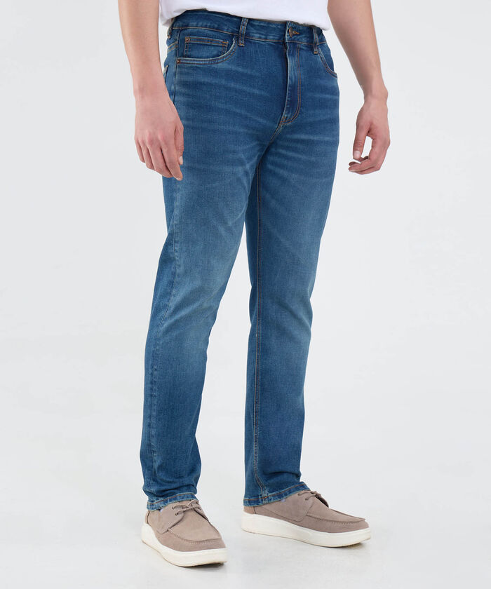 Jeans Slim Tono Medio