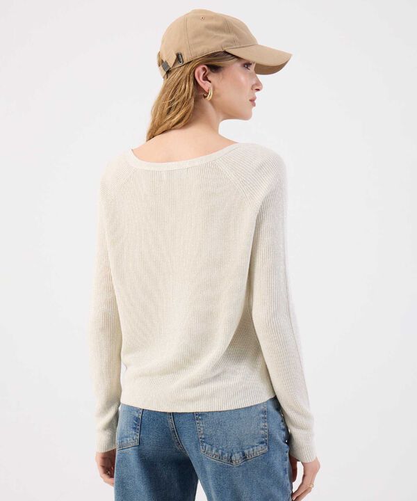 Saco Fino Tejido Cuello V Elegante Para Mujer