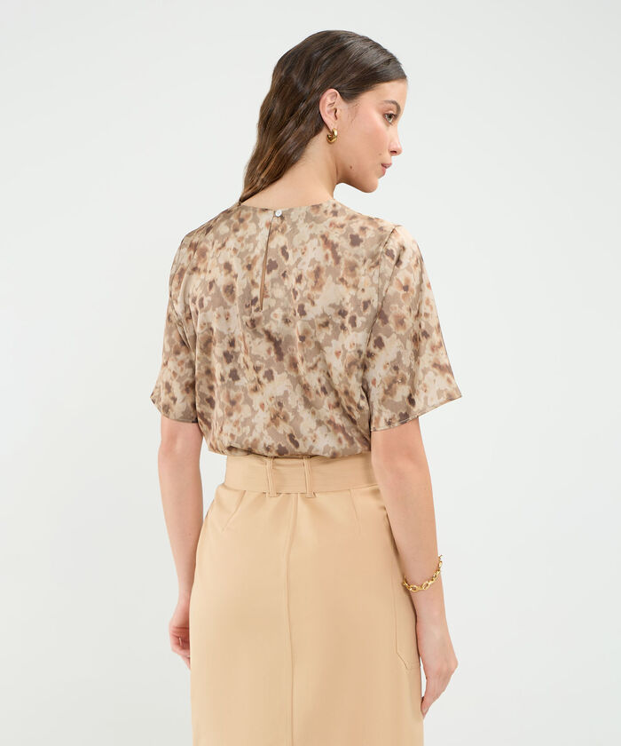 Blusa Manga Corta Para Mujer