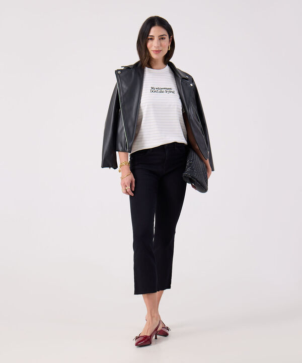 Camiseta Estampada Cuello Redondo 