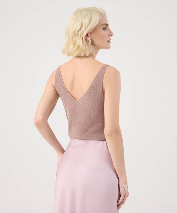 Camiseta Manga Sisa Con Lurex