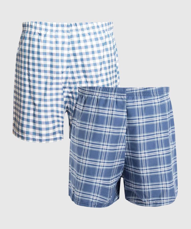 Pack X2 Boxer Holgados Para Hombre En Poli-Algod&oacute;n