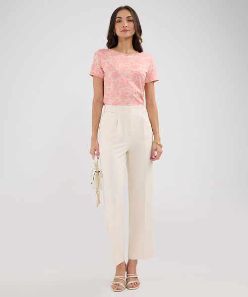 Pantalon Unicolor Con Prenses En Frente image number null