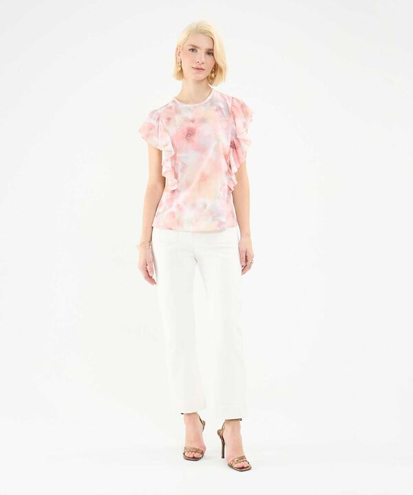 Blusa Estampada con Boleros