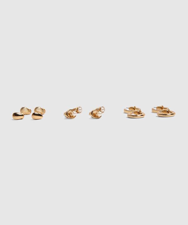 Set X6 Aretes Dorados 