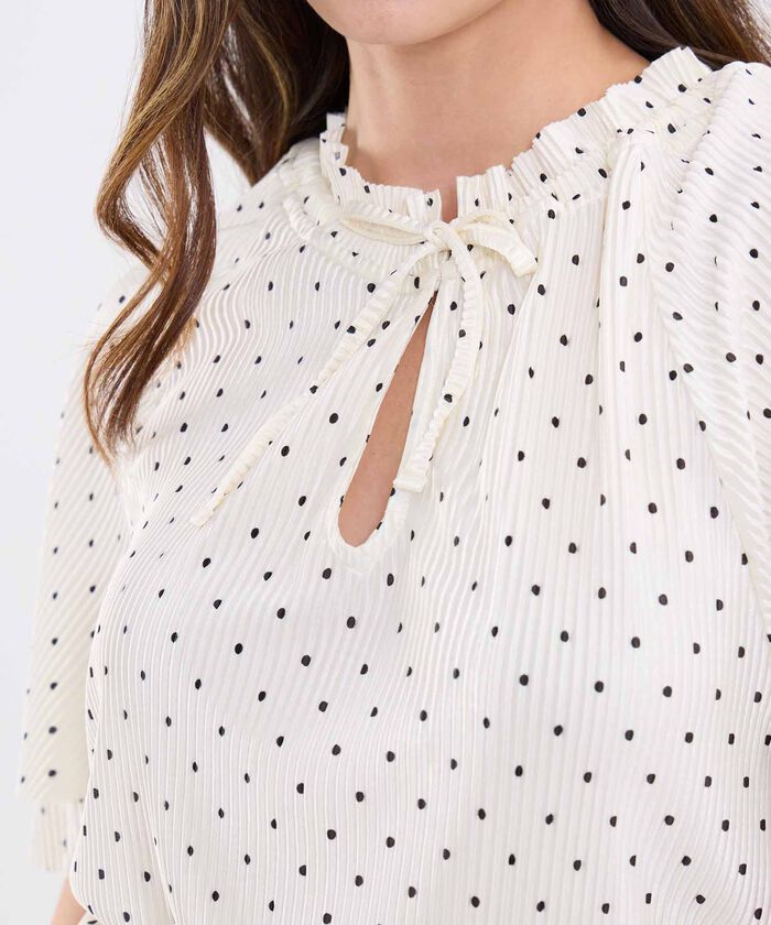 Blusa Estampada Manga Globo