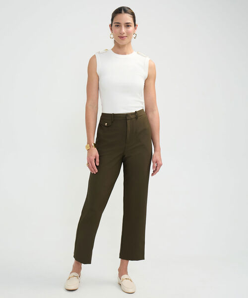 Pantalón Formal con Bolsillos image number null