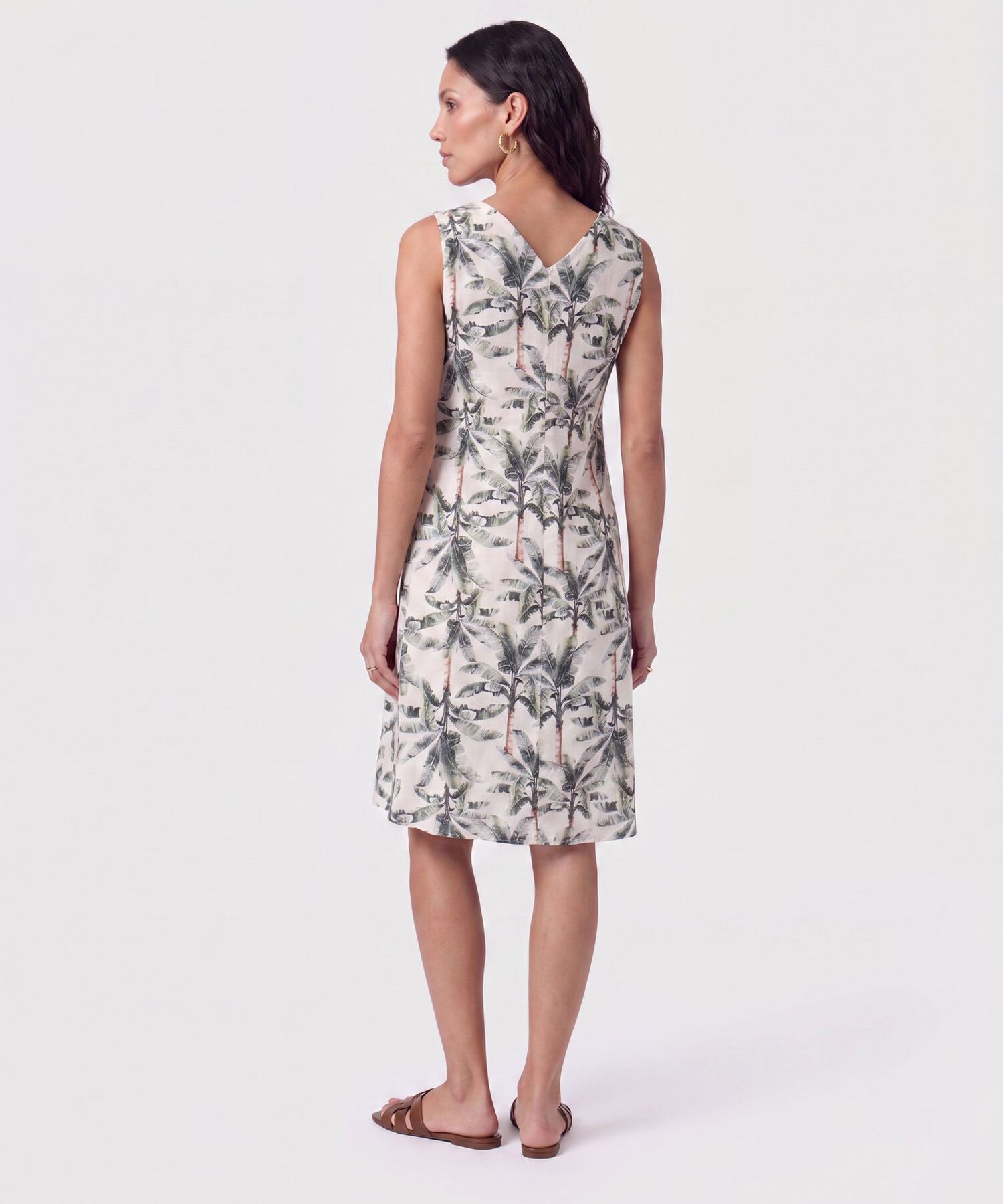 Vestido Corto Estampado Con Cintur&oacute;n Para Mujer