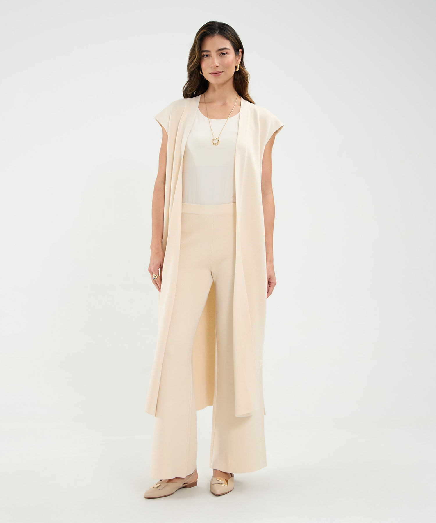 Pantalón Fluido Tiro Alto