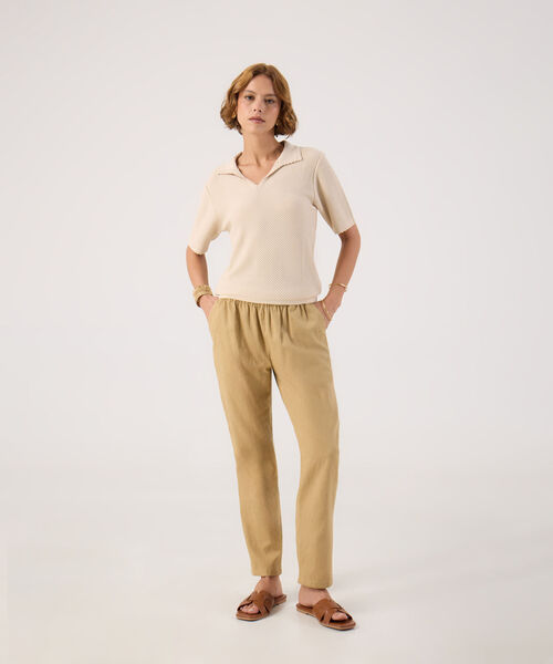 Polo texturizada unicolor  image number null