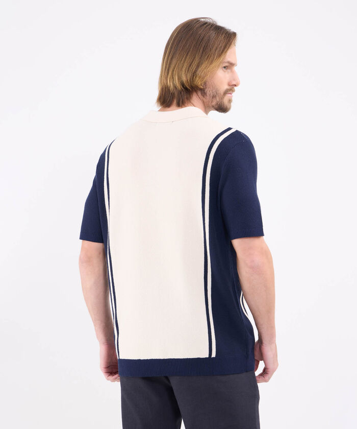 Polo Tejida Preteñida Para Hombre