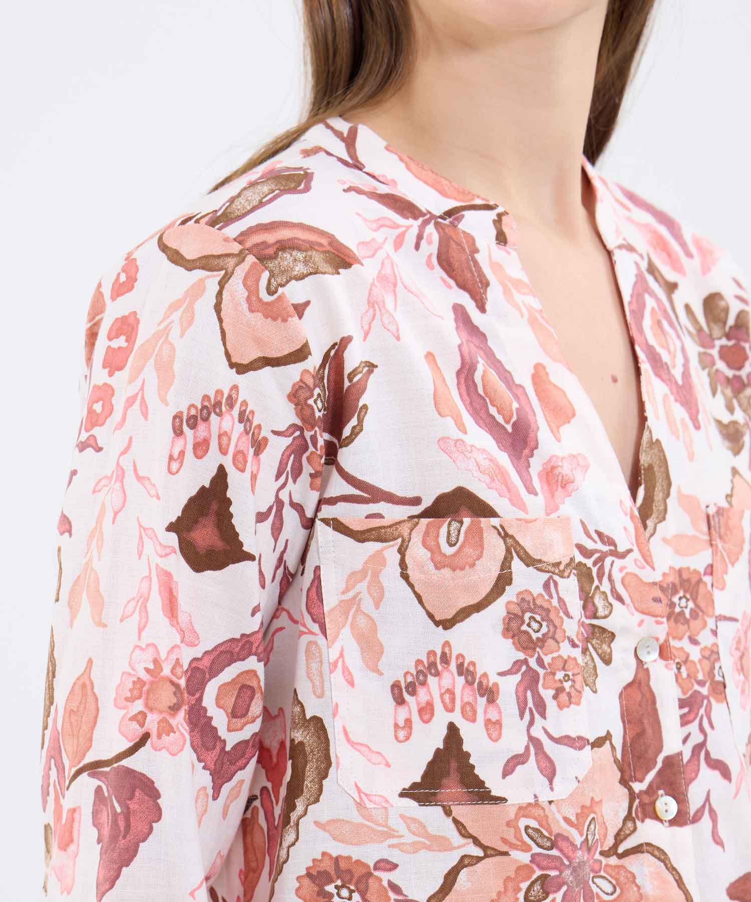 Blusa Estampada Manga Larga