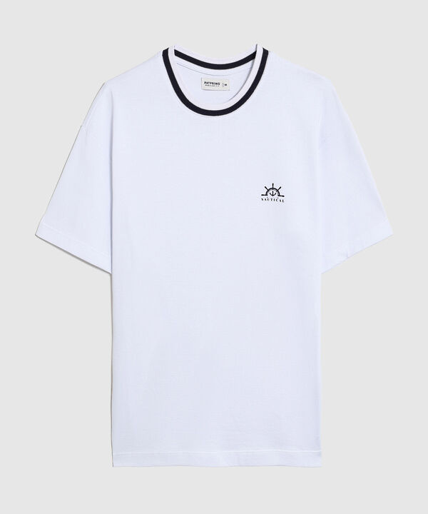 Camiseta Con Cuello En Contraste Para Hombre image number null