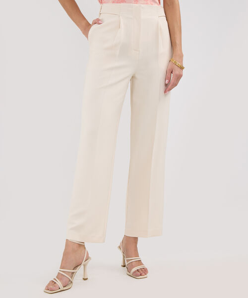 Pantalon Unicolor Con Prenses En Frente image number null