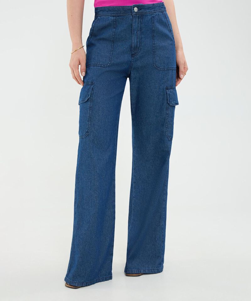 Jeans Fluido Cargo